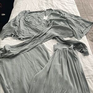 Zara Gray Women's Robe Set